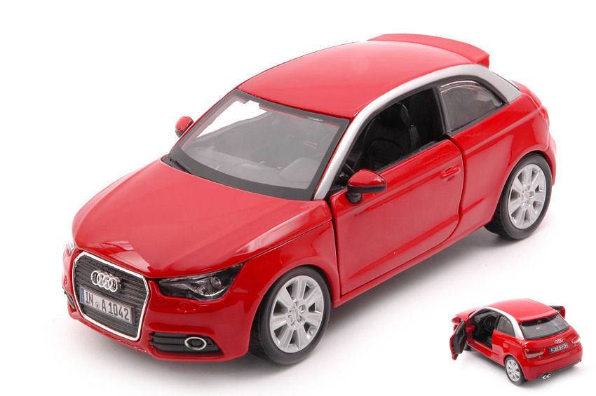 SCALE MODEL COMPATIBLE WITH AUDI A1 2010 RED 1:24 BURAGO BU22127R MODEL