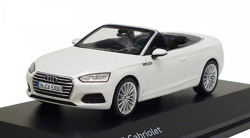 MODÈLE RÉDUIT COMPATIBLE AVEC AUDI A5 DÉCAPOTABLE GLACIER WHITE 1:43 DIVERS FABRICANTS NV5011705332