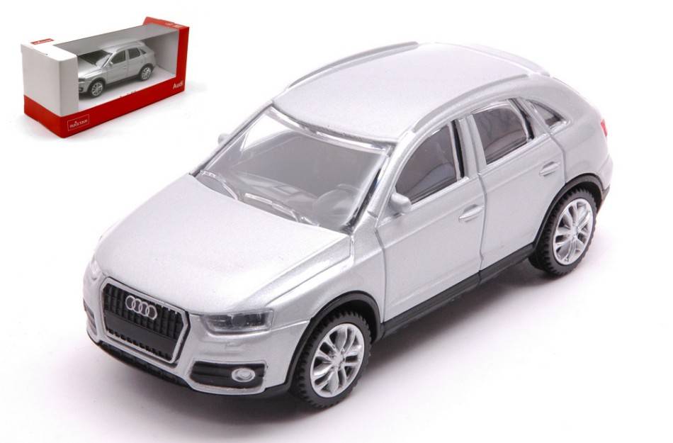 MODELE REDUIT COMPATIBLE AVEC AUDI Q3 SILVER 1:43 RASTAR RAT58300S DIE CAST