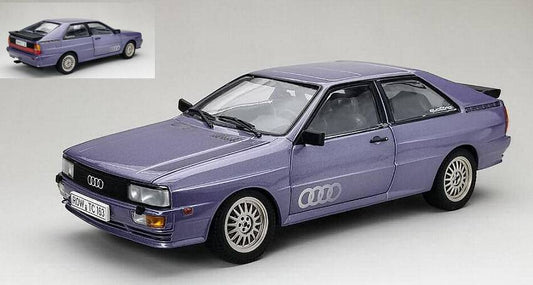 MODELE REDUIT COMPATIBLE AVEC AUDI QUATTRO ROAD CAR METALLIC VIOLET 1:18 SUNSTAR SS4163