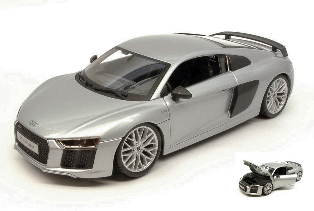 MODELE REDUIT COMPATIBLE AVEC AUDI R8 2015 ARGENT 1:18 MAISTO MI36213A