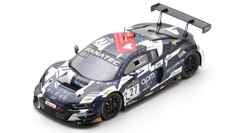 MODELE REDUIT COMPATIBLE AVEC AUDI R8 GT3 N.27 24 H SPA 2021 COUGNAUD-LEGERET-PRETTE-PANIS 1:43 SPARK MODEL SB454