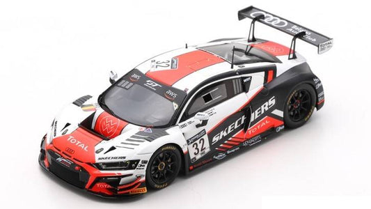 MODELE REDUIT COMPATIBLE AVEC AUDI R8 GT3 N.32 24 H SPA 2020 MORTARA-WEERTS-STIPPLER 1:43 SPARK MODEL SB412