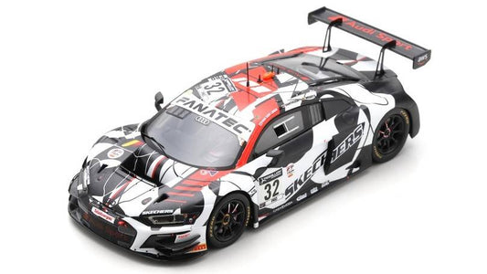 MODELE REDUIT COMPATIBLE AVEC AUDI R8 GT3 N.32 2ème 24 H SPA 2021 VANTHOOR-VAN DER LINDE-WEERTS 1:43 SPARK MODEL SB430