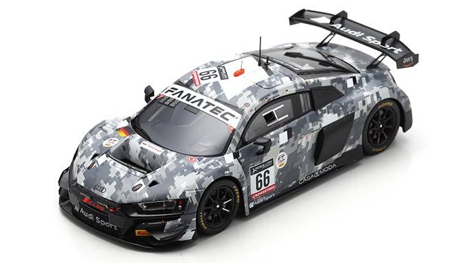SCALE MODEL COMPATIBLE WITH AUDI R8 GT3 N.66 24 H SPA 2022 FELLER-WINKELHOCK-MARSCHALL 1:43 SPARK MODEL SB506