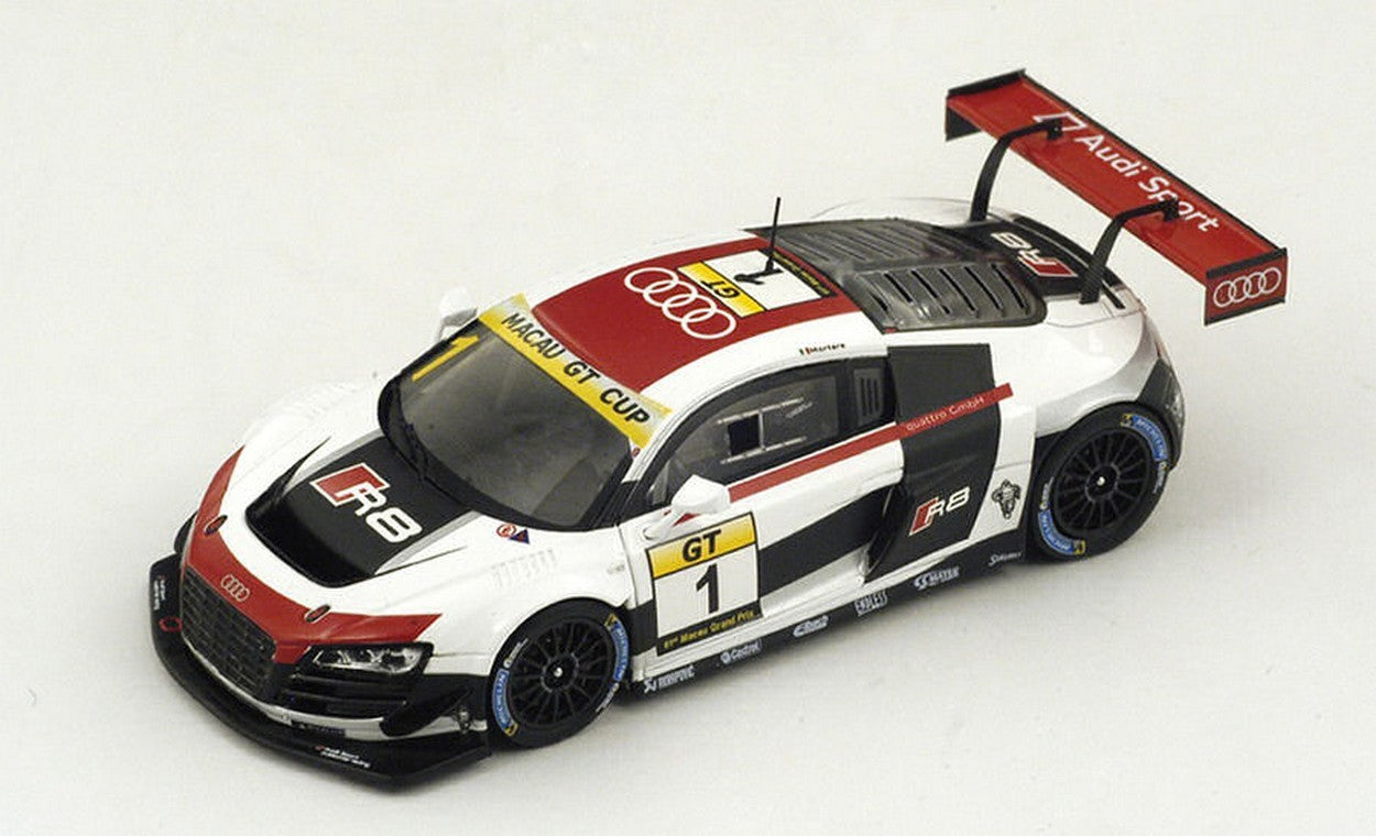 MODELE REDUIT COMPATIBLE AVEC AUDI R8 LMS N.1 3ème MACAU GP GT CUP 2014 E.MORTARA 1:43 SPARK MODEL SA0070