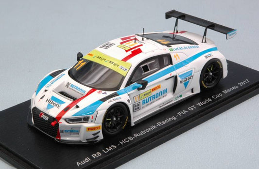 MODELE REDUIT COMPATIBLE AVEC AUDI R8 LMS N.11 FIA GT WORLD CUP MACAU 2017 L.DI GRASSI 1:43 SPARK MODEL SA139