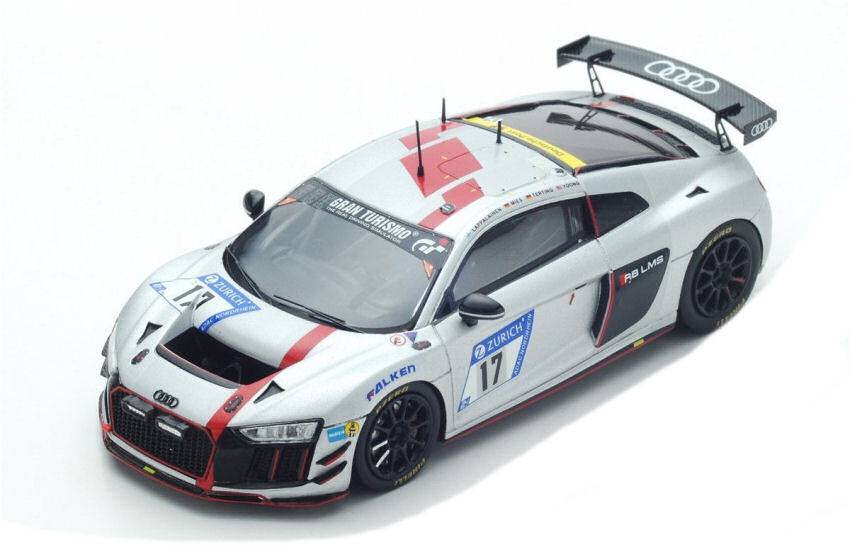 MODELE REDUIT COMPATIBLE AVEC AUDI R8 LMS N.17 NURBURGRING 2017 LAPPALAINEN-MIES-TERTING-YOONG 1:43 SPARK MODEL SG301