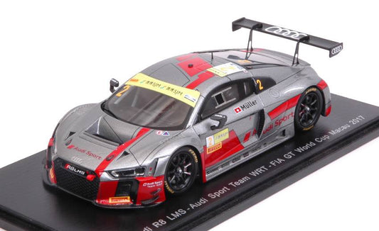 MODELE REDUIT COMPATIBLE AVEC AUDI R8 LMS N.2 FIA GT WORLD CUP MACAU 2017 N.MULLER 1:43 SPARK MODEL SA137