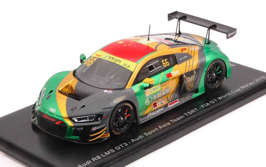 MODELE REDUIT COMPATIBLE AVEC AUDI R8 LMS N.66 FIA GT WORLD CUP MACAU 2019 W.CHEN 1:43 SPARK MODEL SA221