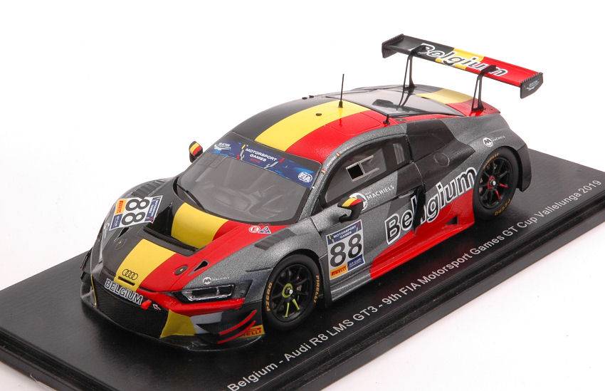 MODELE REDUIT COMPATIBLE AVEC AUDI R8 LMS N.88 FIA GT VALLELUNGA 2019 L.MACHIELS-L.VERDONCK 1:43 SPARK MODEL S6314