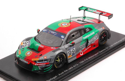 MODELE REDUIT COMPATIBLE AVEC AUDI R8 LMS N.99 FIA GT VALLELUNGA 2019 M.RAMOS-H.CHAVES 1:43 SPARK MODEL S6315