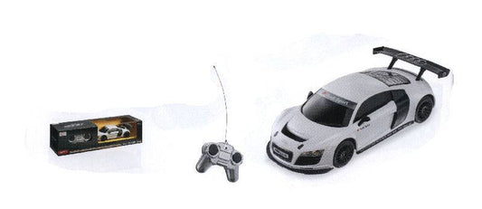 SCALE MODEL COMPATIBLE WITH AUDI R8 LMS SILVER RADIO CONTROL 1:24 MONDO MOTORS MM63177S