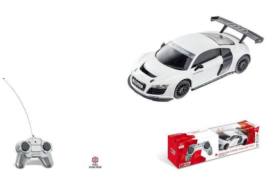 SCALE MODEL COMPATIBLE WITH AUDI R8 LMS WHITE RADIO CONTROL 1:24 MONDO MOTORS MM63177W