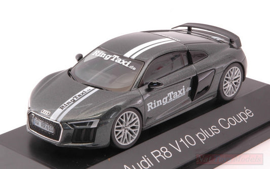 MODELE REDUIT COMPATIBLE AVEC AUDI R8 V10 PLUS COUPE RING TAXI 1:43 HERPA HP7150