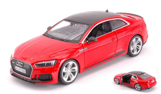 MODELE REDUIT COMPATIBLE AVEC AUDI RS 5 COUPE 2019 ROUGE 1:24 BURAGO BU21090R