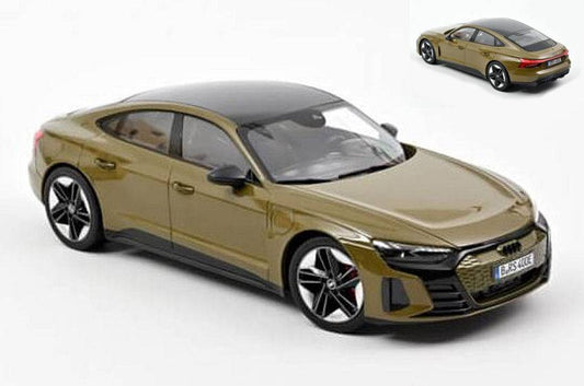 MODELE REDUIT COMPATIBLE AVEC AUDI RS e-tron GT 2021 OLIVE METALLIC 1:18 NOREV NV188380