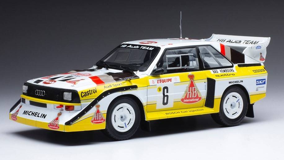 SCALE MODEL COMPATIBLE WITH AUDI SPORT QUATTRO S1 N.6 RALLY MONTE CARLO 1986 MIKKOLA/HERTZ 1:24
 IXO MODEL 24RAL020A