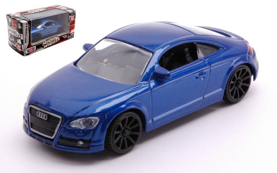 MODELE REDUIT COMPATIBLE AVEC AUDI TT 2007 BLEU 1:43 MOTORMAX MTM4068 MODEL