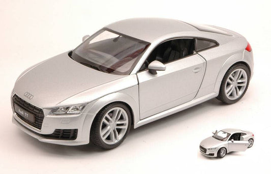 MODELE REDUIT COMPATIBLE AVEC AUDI TT COUPE 2014 ARGENT 1:24 WELLY WE24057S