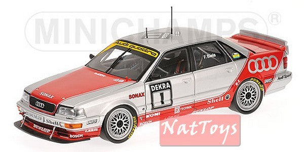SCALE MODEL COMPATIBLE WITH AUDI V8 N.1 DTM 1992 F.BIELA ​​1:18 MINICHAMPS PM100921001