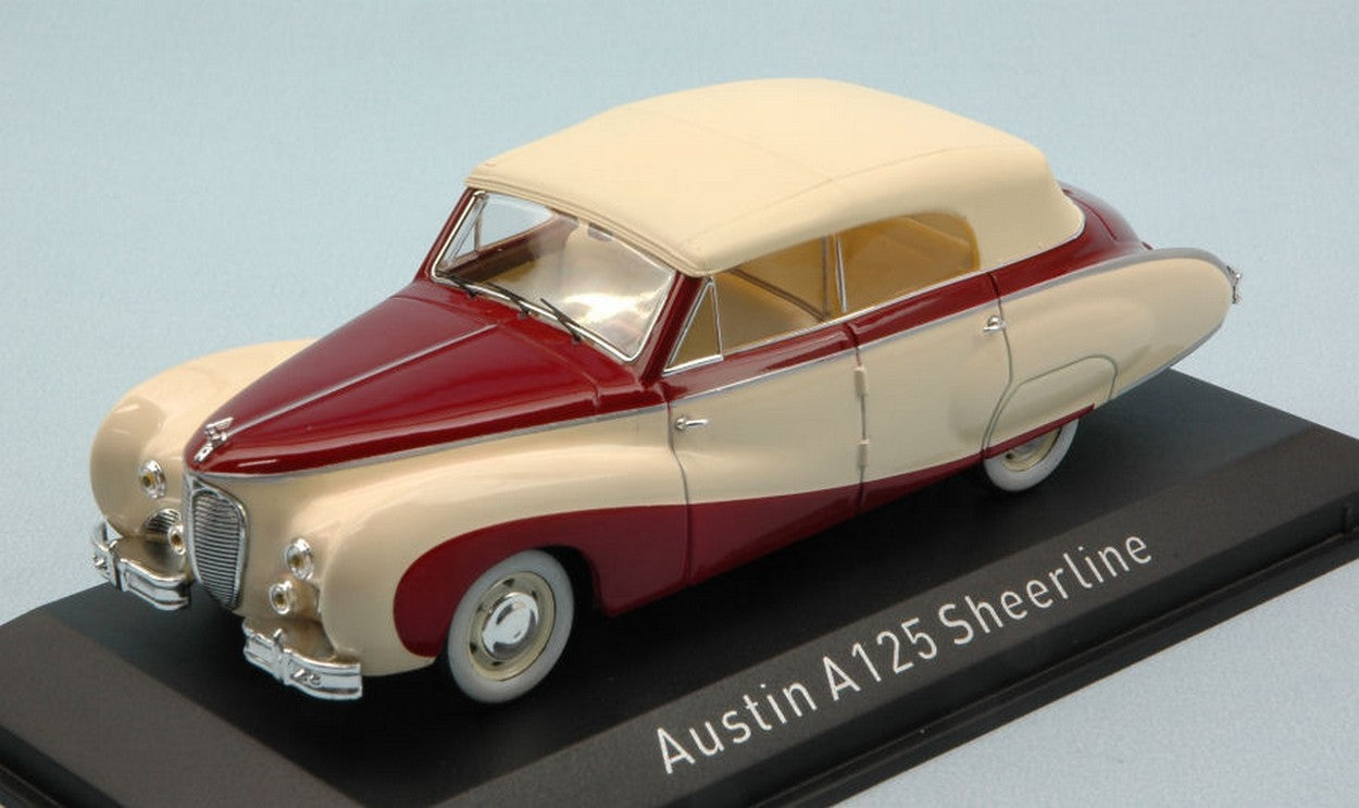 MODELE REDUIT COMPATIBLE AVEC AUSTIN A125 SHEERLINE 1947 BEIGE &amp; DARK RED 1:43 NOREV NV070013