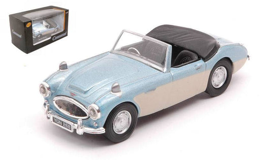 SCALE MODEL COMPATIBLE WITH AUSTIN HEALEY CONVERTIBLE LIGHT BLUE 1:43 CARARAMA CA416240