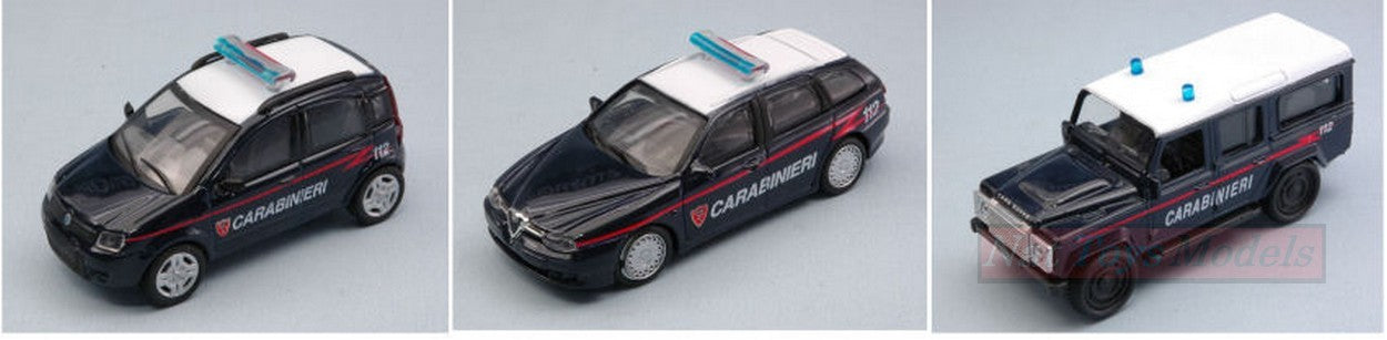 SCALE MODEL COMPATIBLE WITH CARABINIERI 3 ASS. 1:43 NEW RAY NY19853