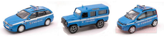 SCALE MODEL COMPATIBLE WITH POLICE CAR 3 ASS. 1:43 NEW RAY NY19843