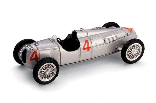 MODELLINO IN SCALA COMPATIBILE CON AUTO UNION TIPO C B.ROSEMEYER 1936 N.4 NURBURGRING GP 1:43 BRUMM BM0038