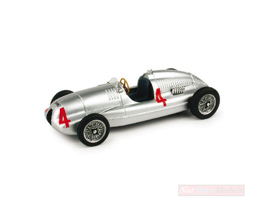 MODELE REDUIT COMPATIBLE AVEC AUTO UNION TYPE D AVEC CARENAGE 1935 N.4 REKORDWAGEN H.STUCK 1:43 BRUMM BM0109