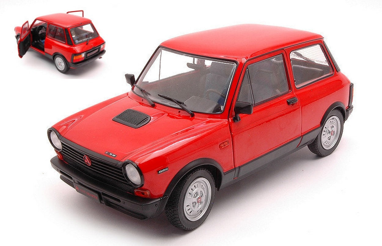 MODÈLE RÉDUIT COMPATIBLE AVEC AUTOBIANCHI A112 MK5 ABARTH 1980 ROUGE 1:18 SOLID SL1803802