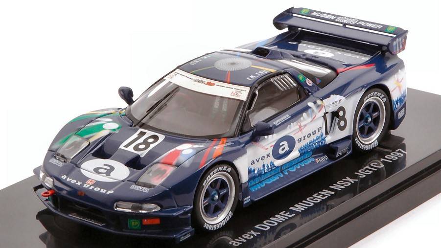 SCALE MODEL COMPATIBLE WITH AVEX DOME MUGEN NSX N.18 JGTC 1997 T.KUROSAWA-K.YAMAMOTO 1:43 EBBRO EB44219