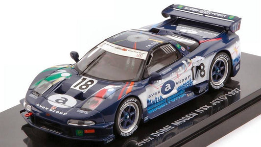 MODELE REDUIT COMPATIBLE AVEC AVEX DOME MUGEN NSX N.18 JGTC 1997 T.KUROSAWA-K.YAMAMOTO 1:43 EBBRO EB44219