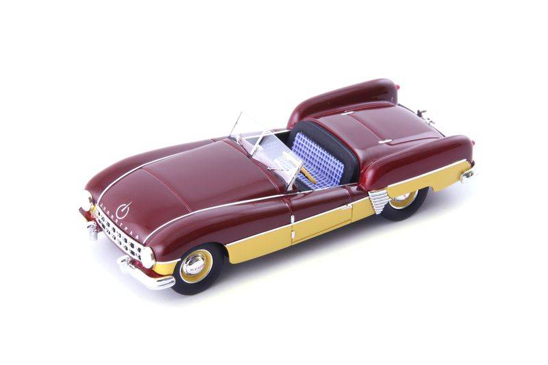 SCALE MODEL COMPATIBLE WITH BABICH LENINGRAD 1956 DARK RED/YELLOW 1:43 AUTOCULT ATC06050
