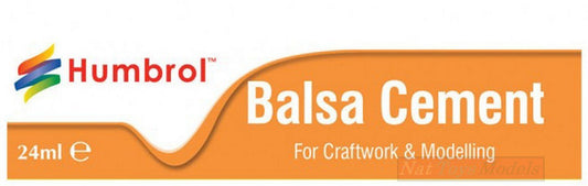 MODELING COLORS BALSA CEMENT GLUE IN TUBE 24 ml HUMBROL HBAE0603