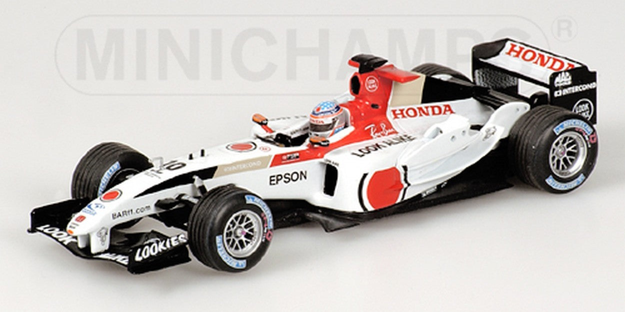 MODELE REDUIT COMPATIBLE AVEC BAR F 1 T.SATO 2004 1:43 MINICHAMPS PM400040110