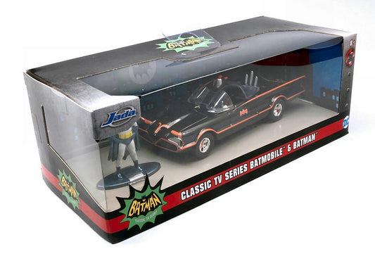 SCALE MODEL COMPATIBLE WITH BATMOBILE 1966 WITH FIGURE 1:32 JADA TOYS JADA31703