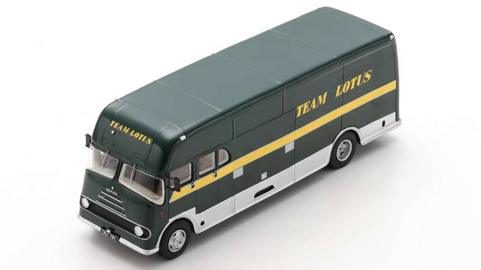 MODÈLE RÉDUIT COMPATIBLE AVEC BEDFORD TEAM LOTUS TRANSPORTER 1961-1963 1:43 SPARK MODEL S6003