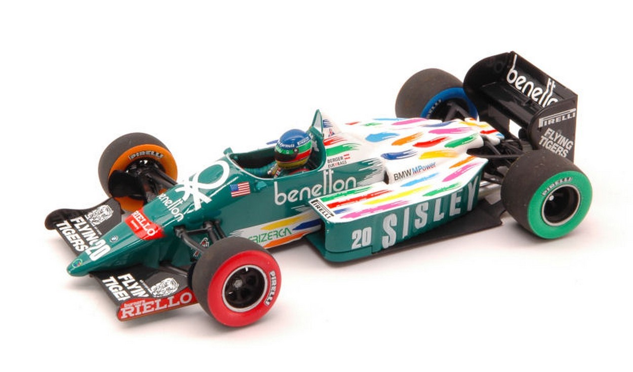 SCALE MODEL COMPATIBLE WITH BENETTON G.BERGER 1986 N.20 USA GP 1:43 MINICHAMPS PM400860020