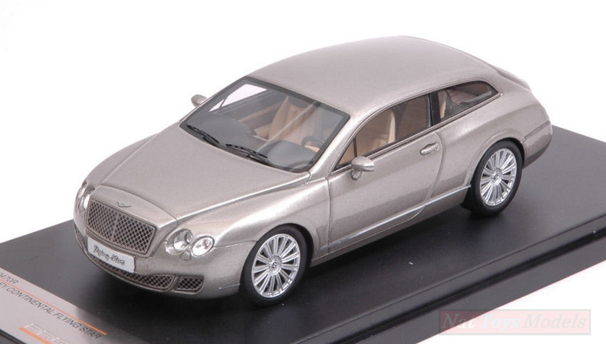 SCALE MODEL COMPATIBLE WITH BENTLEY CONTINENTAL FLYING STAR 2010 GRAY 1:43 PREMIUMX PRX0470R