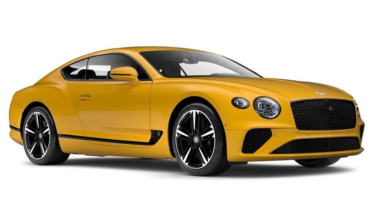 MODELE REDUIT COMPATIBLE AVEC BENTLEY CONTINENTAL GT 2018 MONACO JAUNE 1:18 NOREV NV182786