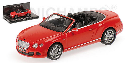 MODELE REDUIT COMPATIBLE AVEC BENTLEY CONTINENTAL GT SPEED CABRIO ST.JAMES 2012 ROUGE 1:43 MINICHAMPS PM436139061