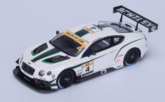 MODELE REDUIT COMPATIBLE AVEC BENTLEY CONTINENTAL GT3 N.4 MACAU GT CUP 2014 JEAN KARL VERNAY 1:43 SPARK MODEL SA084