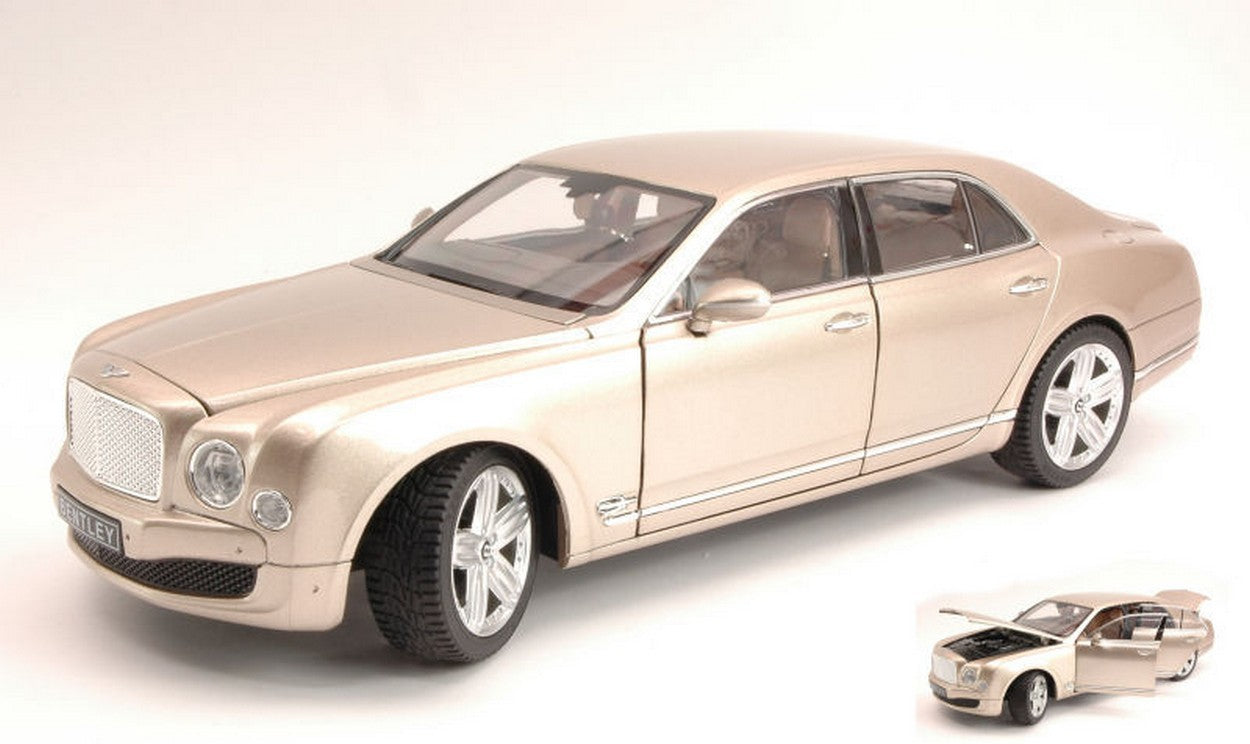 MODÈLE RÉDUIT COMPATIBLE AVEC BENTLEY MULSANNE 2010 OR 1:18 RASTAR RAT43800GO