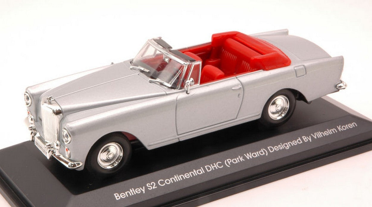 MODELE REDUIT COMPATIBLE AVEC BENTLEY S2 CONTINENTAL 1960 ARGENT 1:43 YAT MING YM43214S