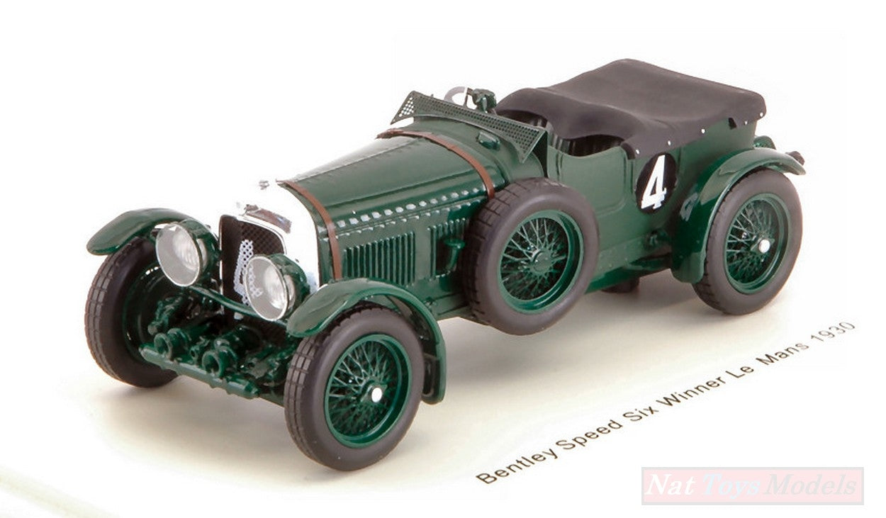 MODELE REDUIT COMPATIBLE AVEC BENTLEY SPEED SIX N.4 WINNER LM 1930 W.BARNATO-G.KIDSTON 1:43 SPARK S43LM30