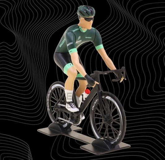SCALE MODEL COMPATIBLE WITH BICYCLE TOUR DE FRANCE 2023 GREEN SHIRT 1:18 SOLID SL1809909