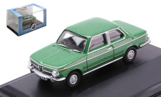 MODELLINO IN SCALA COMPATIBILE CON BMW 2002 GREEN 1:76 OXFORD OXF76BM02003 MODEL