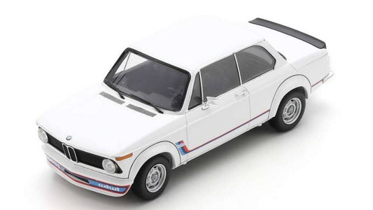 MODELLINO IN SCALA COMPATIBILE CON BMW 2002 TURBO 1973 WHITE 1:18 SPARK MODEL 18S718
